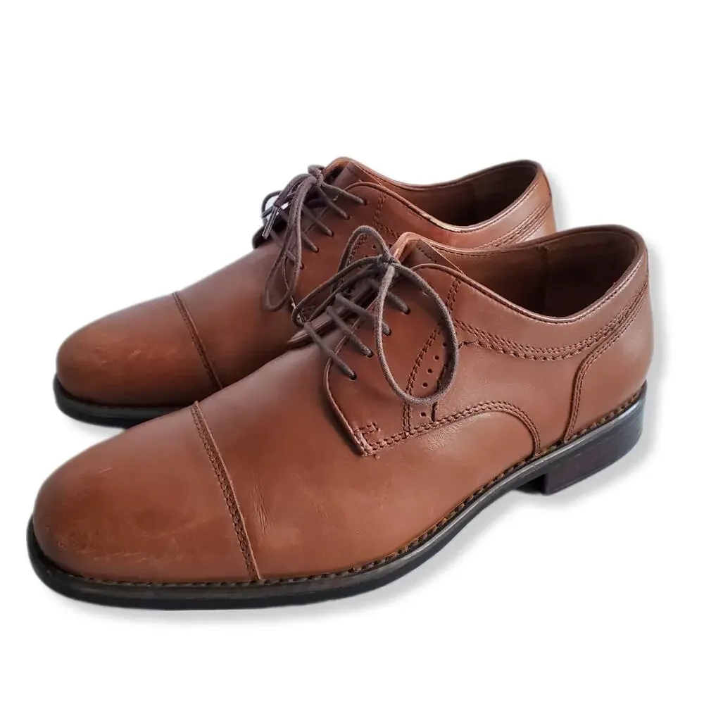 Johnston Murphy Branning XC4 Waterproof Cap Toe Oxford Shoe 7.5 Brown Classic